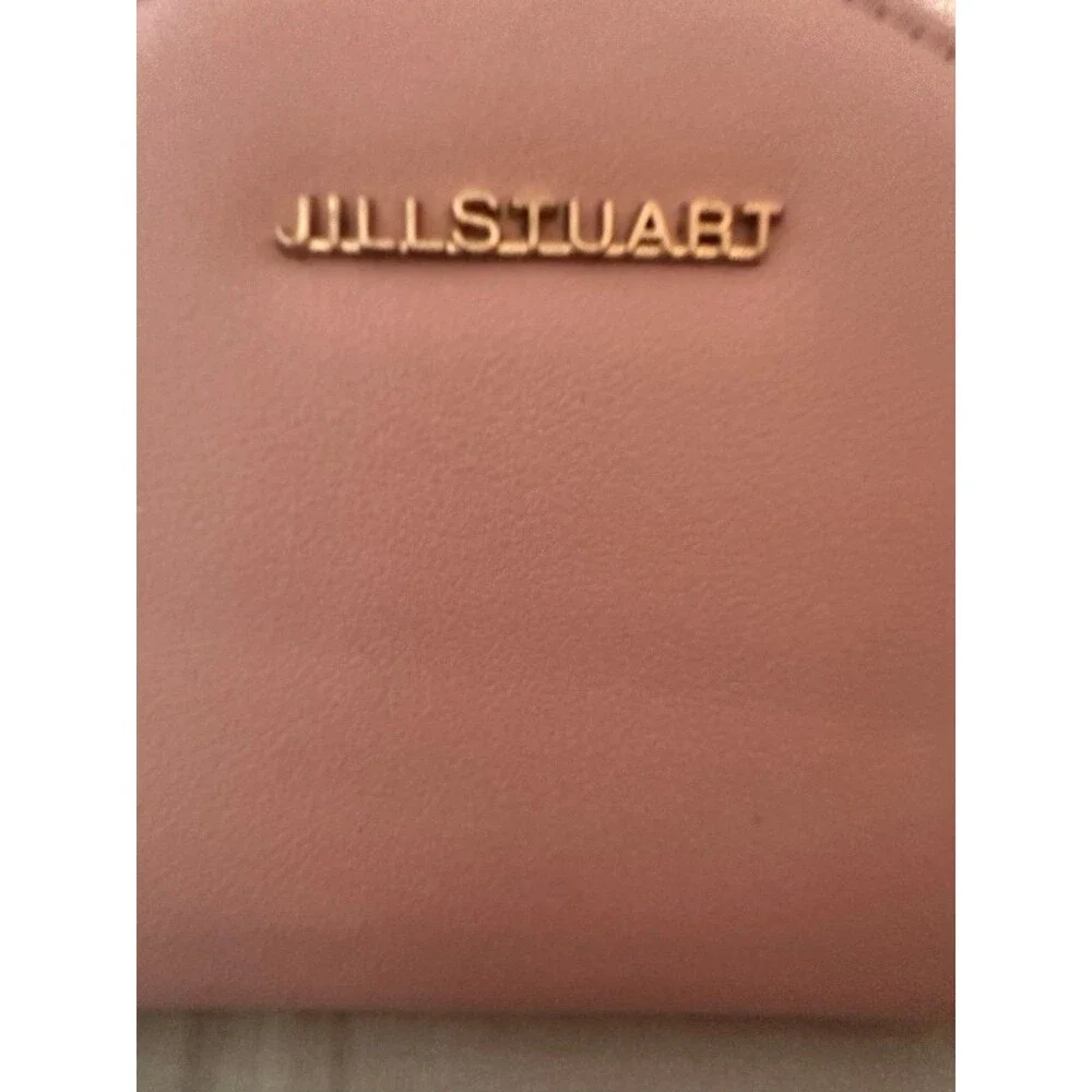 JILL STUART Blush Pink Genuine Leather Half-Moon Wallet Mini Coin Purse – Good C